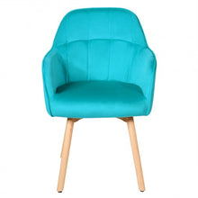 Load image into Gallery viewer, Set of 2 Mid-Back Accent Leisure Armchairs-Blue