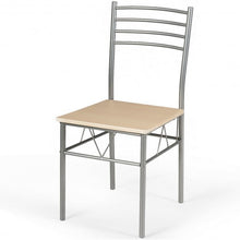 Load image into Gallery viewer, 5 pcs Dining Set Glass Table and 4 Chairs