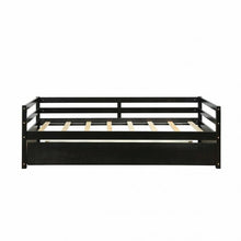 Load image into Gallery viewer, Twin Size Wooden Slat Trundle Platform-Espresso