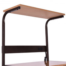 Load image into Gallery viewer, 3-tier Iron Frame Rolling Kitchen Storage Cart w/ Electric Outlet