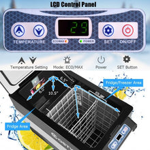 Load image into Gallery viewer, 55 Quarts Portable Electric Car Refrigerator-Black