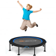 Load image into Gallery viewer, 47" Folding Trampoline Fitness Exercise Rebound with Safety Pad Kids and Adults-Blue