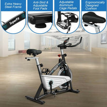 Load image into Gallery viewer, 30Lbs Magnetic Fixed Indoor Training Bicycle with Monitor for Gym and House