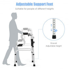 Load image into Gallery viewer, One-Button Folding Aluminum Walking Frame Walker