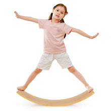 Load image into Gallery viewer, 35.5 Inch Wooden Wobble Balance Board for Toddler and Adult