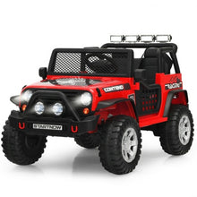 Load image into Gallery viewer, 12V Kids Remote Control Electric Ride On Truck Car with Lights and Music -Red