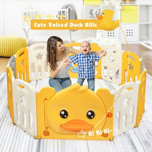 Load image into Gallery viewer, 12-Panel Foldable Baby Playpen with Sound