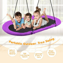 Load image into Gallery viewer, 60" Saucer Surf Outdoor Adjustable Swing Set-Purple