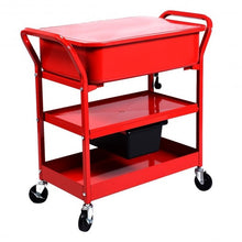 Load image into Gallery viewer, 20 Gallon Mobile Parts Washer Cart Electric Solvent Pump Cleaner