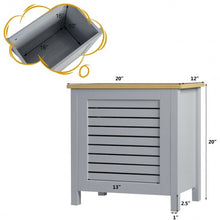 Load image into Gallery viewer, Wooden Kids Toy Storage Organizer with Lid-Gray