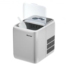 Load image into Gallery viewer, 44 lbs Portable Countertop Ice Maker Machine with Scoop-Silver
