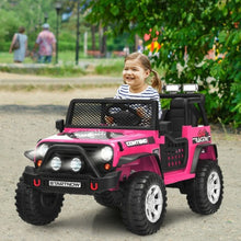 Load image into Gallery viewer, 12V Kids Remote Control Electric Ride On Truck Car with Lights and Music -Pink