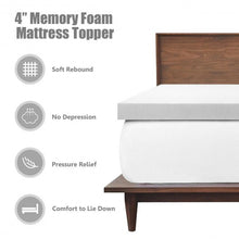 Load image into Gallery viewer, 80" Memory Bed Topper Foam Mattress Pad-King Size
