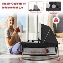 Load image into Gallery viewer, 4-in-1 Convertible Portable Baby Play yard with Toys and Music Player-Red