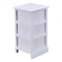 Load image into Gallery viewer, Elegant Wooden Nightstand with 3 Drawers