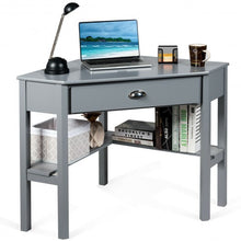 Load image into Gallery viewer, Corner Wooden PC Laptop Computer Desk-Gray