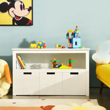 Load image into Gallery viewer, Kid Toy Storage Cabinet 3 Drawer Chest with Wheels Large Storage Cube Shelf