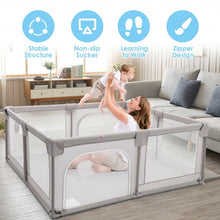 Load image into Gallery viewer, Baby Playpen Extra Large Kids Activity Center Safety Play-Gray