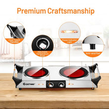 Load image into Gallery viewer, Ceramic Infrared Countertop Stove w/Temperature Control & Insulated Cool Handles