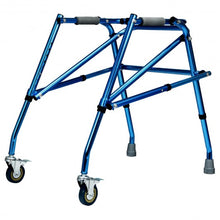 Load image into Gallery viewer, Folding Adjustable Walker Small Aluminum Walker -Blue