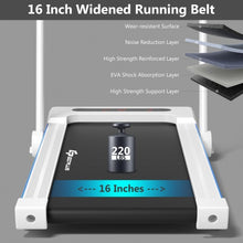 Load image into Gallery viewer, 2.25HP 3-in-1 Folding Treadmill with Table Speaker Remote Control-White