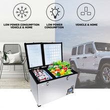 Load image into Gallery viewer, 105-Quart Portable Electric Compressor Camping Cooler Refrigerator