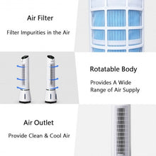 Load image into Gallery viewer, Portable Air Humidify Tower Fan with Remote Control