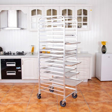 Load image into Gallery viewer, 26" x 20" x 70" 20 Sheet Aluminum Pan Rolling Bakery Rack