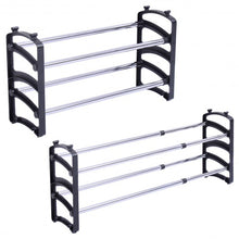Load image into Gallery viewer, Set of 5 Stackable Extendable Shoe Rack
