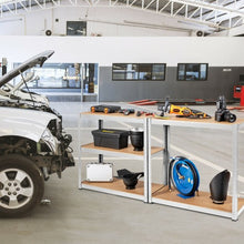 Load image into Gallery viewer, 35.5" x 71" Adjustable 5-Layer 2000 lbs Capacity Tool Shelf -Silver