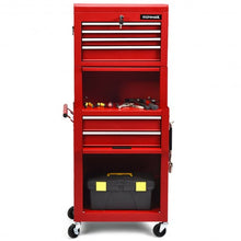 Load image into Gallery viewer, 6-Drawer Tool Chest w/ Heightening Cabinet-Red