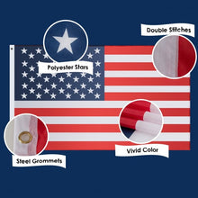 Load image into Gallery viewer, 3' x 5' US American Printed Flag