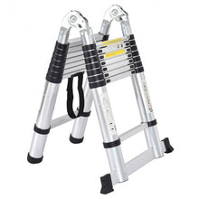 Load image into Gallery viewer, EN131 16.5FT Aluminum Ladder Telescoping Telescopic Extension Tall Multi Purpose