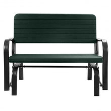 Load image into Gallery viewer, Outdoor Patio Steel Swing Bench Loveseat