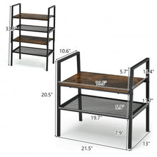 Load image into Gallery viewer, 4-Tier Storage Stackable Shoe Shelf Display Rack for Home