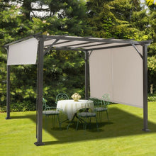 Load image into Gallery viewer, 10' x 10' Metal Frame Patio Furniture Shelter-Beige
