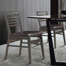 Load image into Gallery viewer, Set of 2 Armless PU Leather Dining Side Chairs-Brown