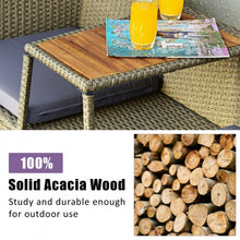 Load image into Gallery viewer, 2-Person Patio Rattan Conversation Furniture Set with Coffee Table