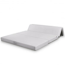 Load image into Gallery viewer, 4" Tri-Fold Sofa Bed Foam Mattress with Handles-Queen Size