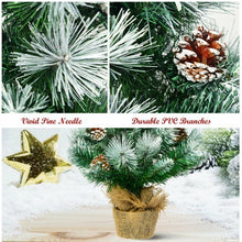 Load image into Gallery viewer, 24" Snow Flocked Artificial Christmas Tree