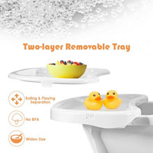 Load image into Gallery viewer, 3-in-1 Convertible Wooden Baby High Chair-Gray