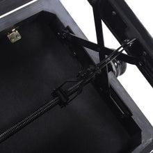 Load image into Gallery viewer, New Height Adjustable 18"-22" Piano Bench Solid Wood Black
