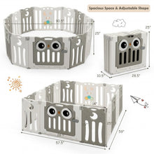 Load image into Gallery viewer, 14-Panel Baby Playpen Kids Activity Center Foldable Play Yard with Lock Door