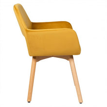 Load image into Gallery viewer, Set of 2 Modern Accent Armchairs-Yellow