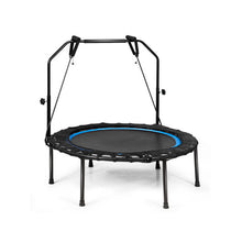 Load image into Gallery viewer, 40 Inch Foldable Fitness Rebounder with Resistance Bands Adjustable Home-Blue