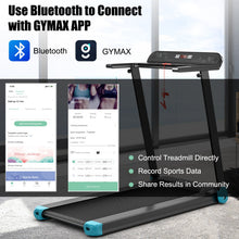 Load image into Gallery viewer, Folding Electric Compact Walking Treadmill with APP Control Speaker-Blue