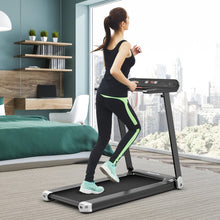 Load image into Gallery viewer, Folding Electric Compact Walking Treadmill with APP Control Speaker-Silver