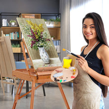 Load image into Gallery viewer, Tripod Folding French Wooden Easel with Sketch Box