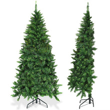 Load image into Gallery viewer, Prelit Artificial Half Christmas Tree with 8 Flash Modes-6 ft