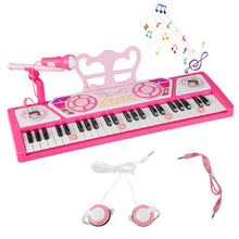 Load image into Gallery viewer, 49 Keys Kids Piano Keyboard for Kids 3+-Pink